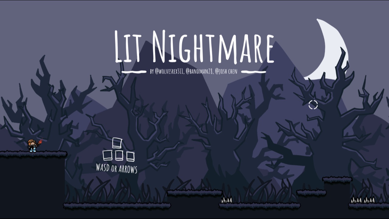 Lit Nightmare title screen